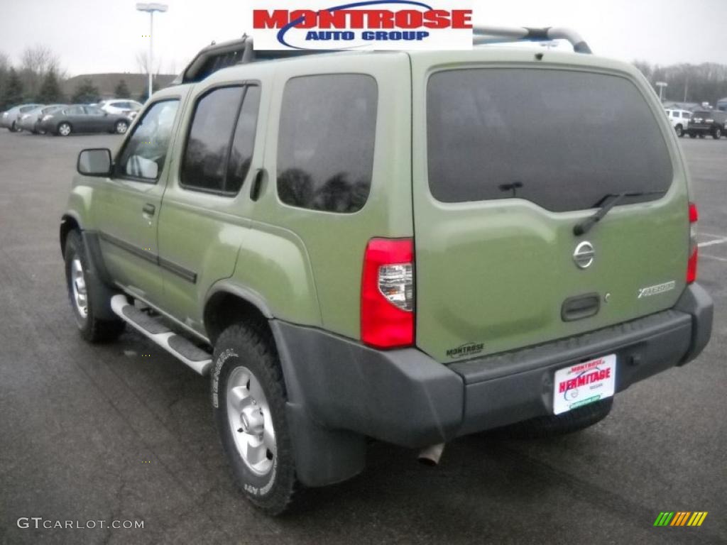 2003 Xterra XE V6 4x4 - Canteen Green Metallic / Gray photo #5