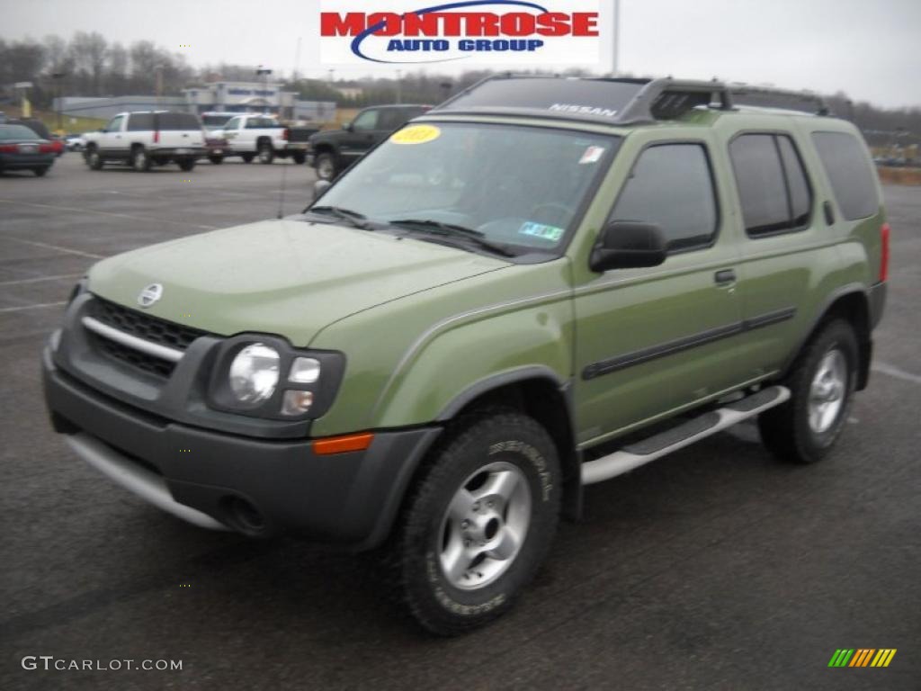 2003 Xterra XE V6 4x4 - Canteen Green Metallic / Gray photo #20