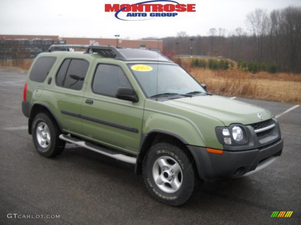 2003 Xterra XE V6 4x4 - Canteen Green Metallic / Gray photo #24
