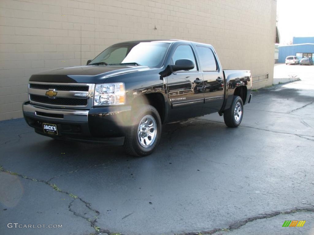 2009 Silverado 1500 LT Crew Cab - Black / Light Titanium photo #2