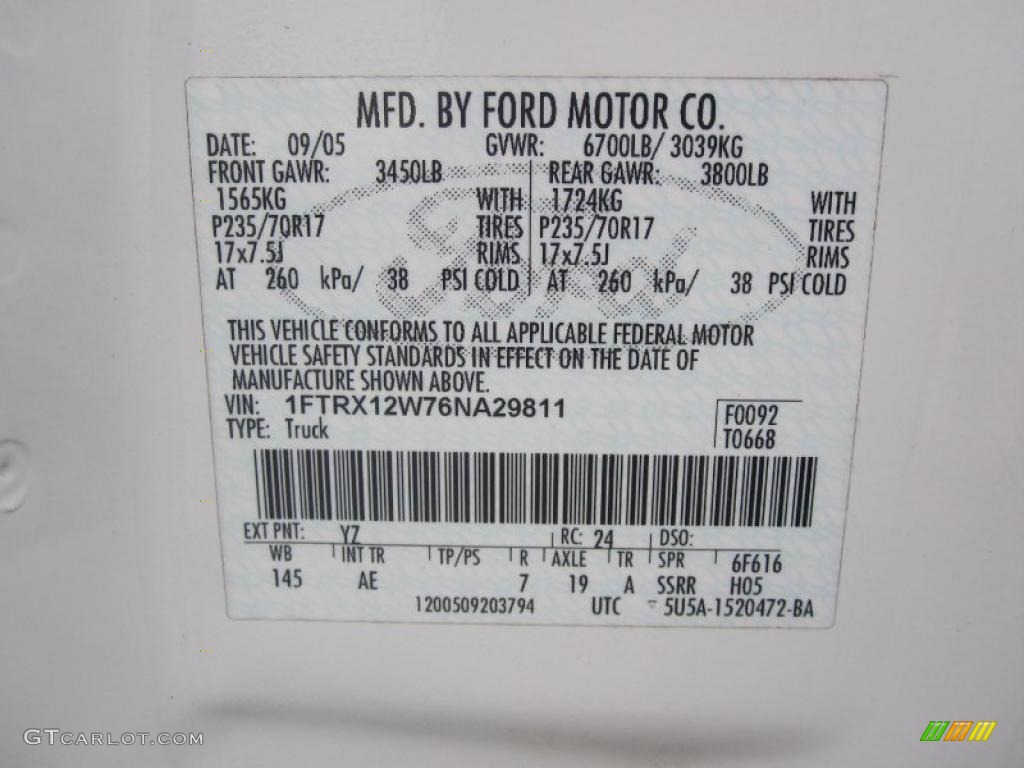 2006 F150 XL SuperCab - Oxford White / Medium/Dark Flint photo #40