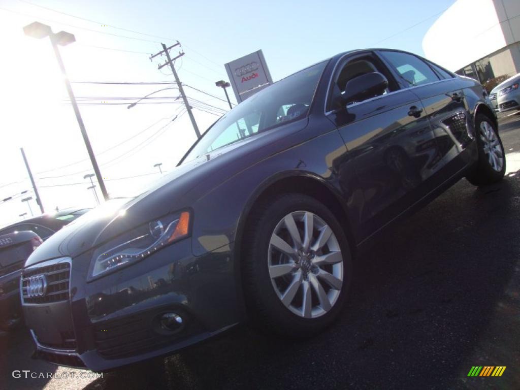 2010 A4 2.0T quattro Sedan - Meteor Gray Pearl Effect / Black photo #1