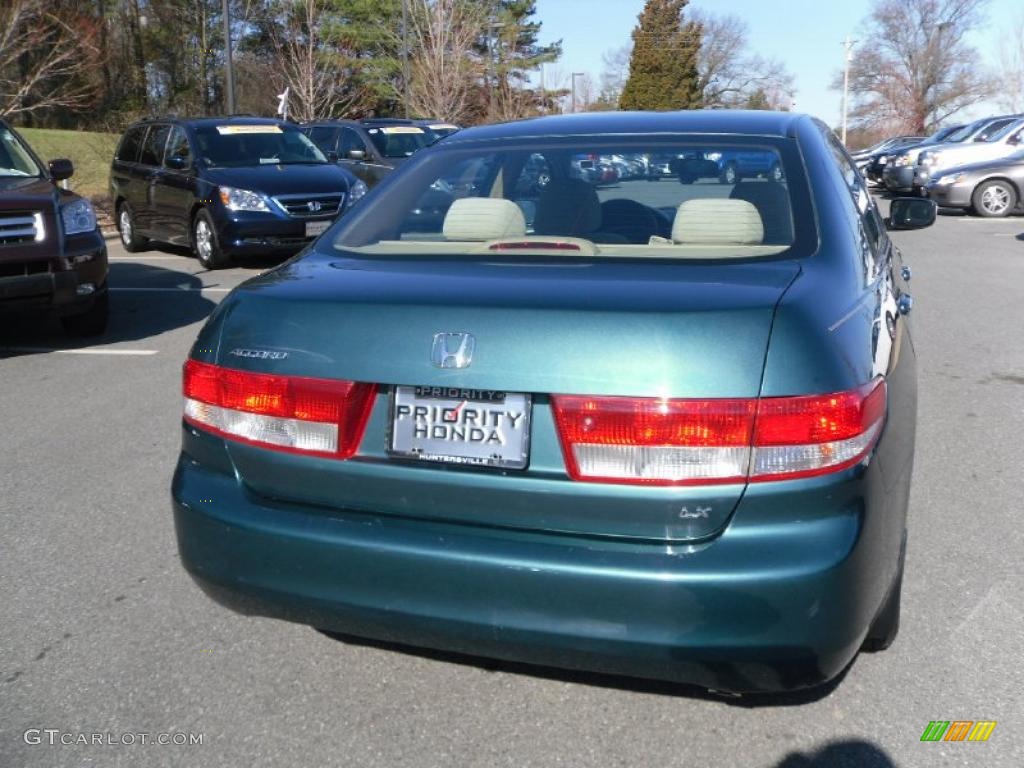 2003 Accord LX Sedan - Noble Green Pearl / Ivory photo #3
