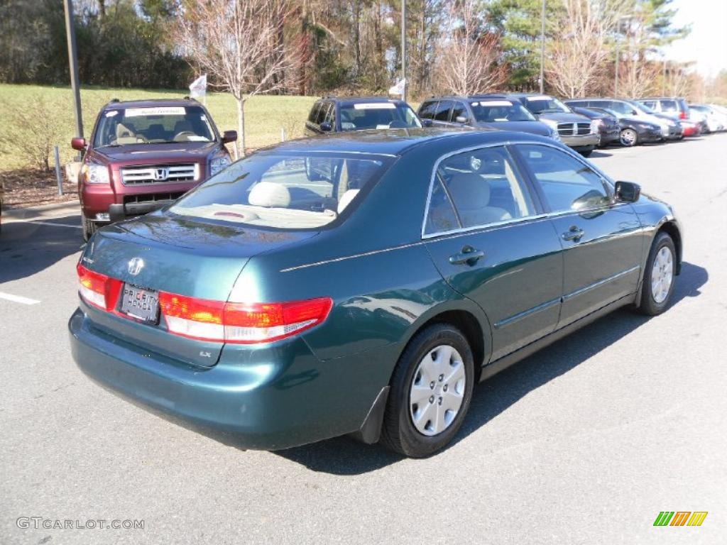 2003 Accord LX Sedan - Noble Green Pearl / Ivory photo #4