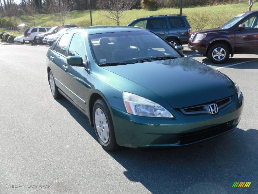 2003 Accord LX Sedan - Noble Green Pearl / Ivory photo #5