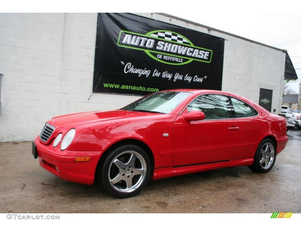 1999 CLK 430 Coupe - Magma Red / Ash photo #1