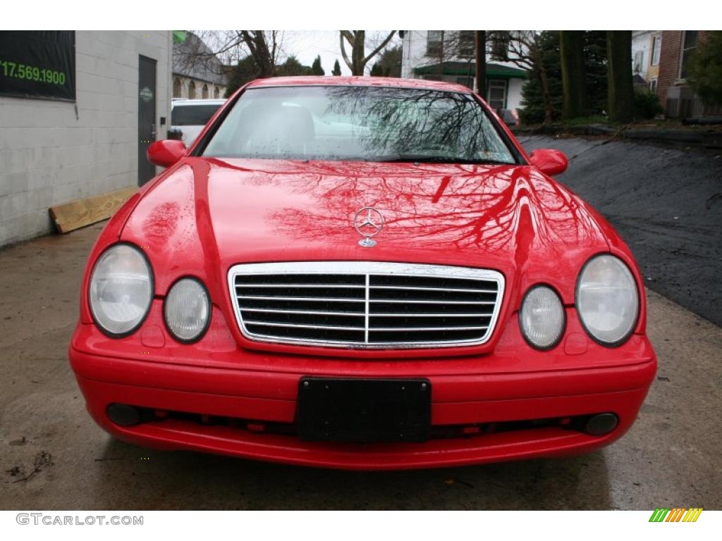 1999 CLK 430 Coupe - Magma Red / Ash photo #2