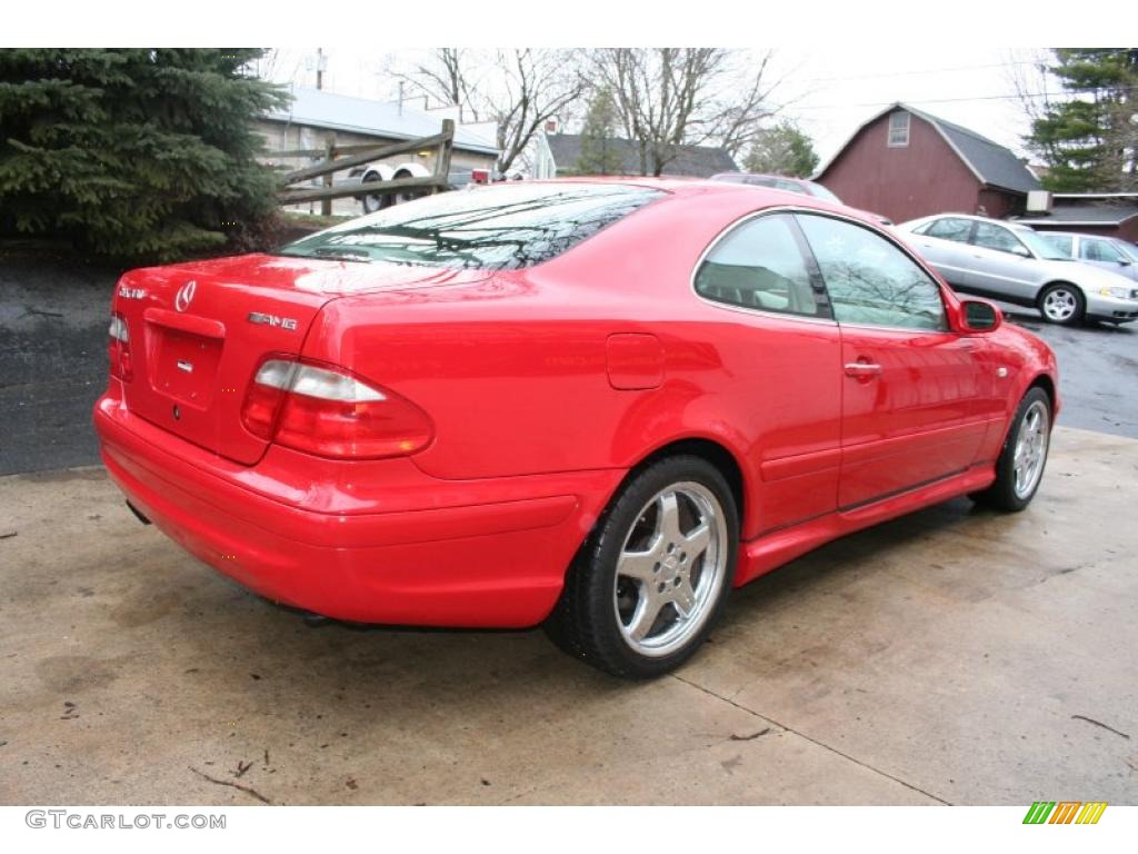 1999 CLK 430 Coupe - Magma Red / Ash photo #6