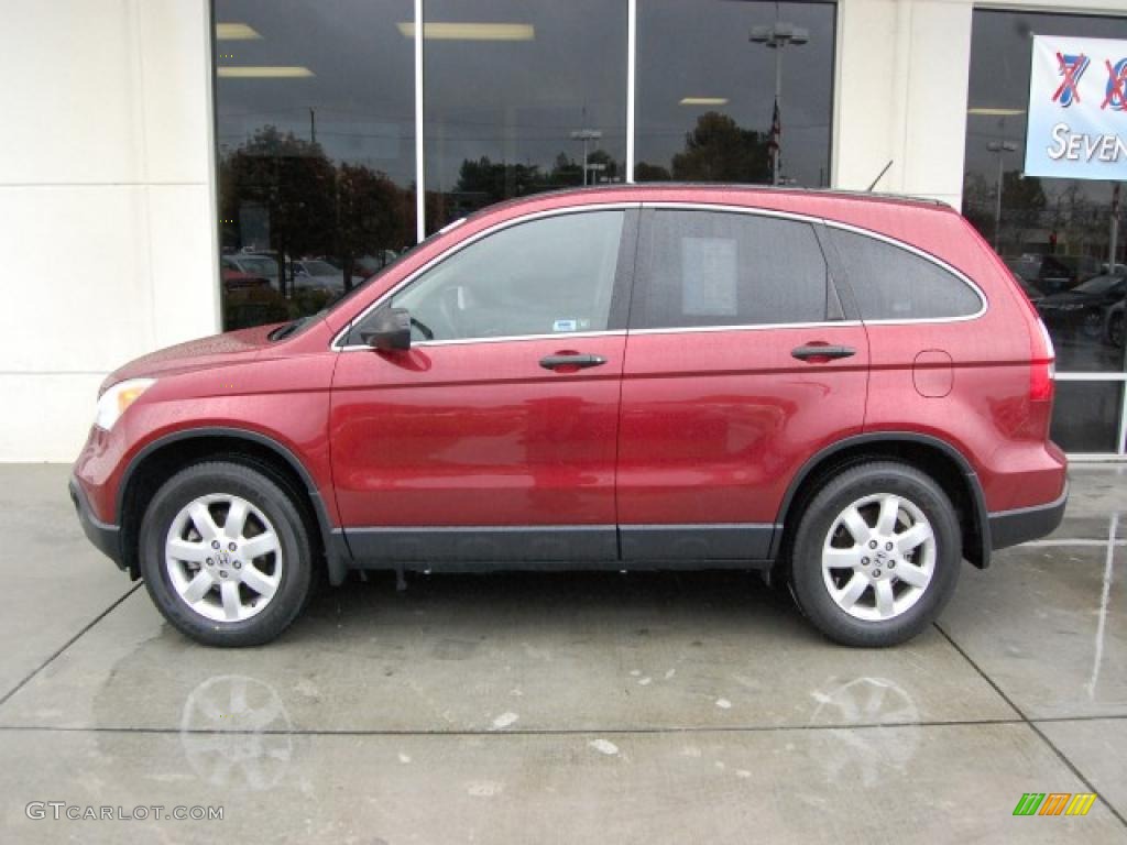 2008 CR-V EX 4WD - Tango Red Pearl / Gray photo #6