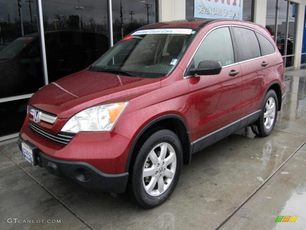 2008 CR-V EX 4WD - Tango Red Pearl / Gray photo #7