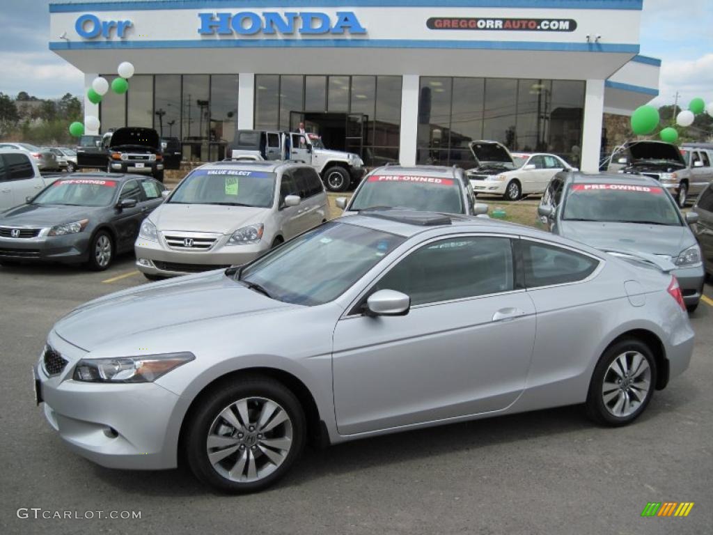 2010 Accord EX-L Coupe - Alabaster Silver Metallic / Black photo #1