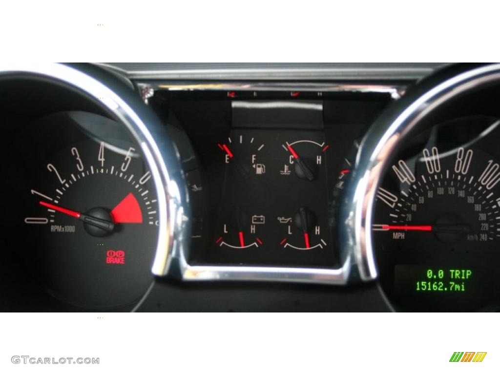2007 Mustang GT Premium Convertible - Alloy Metallic / Black/Red photo #18