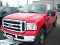 2005 Red Ford F350 Super Duty XLT SuperCab 4x4  photo #1