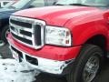 2005 Red Ford F350 Super Duty XLT SuperCab 4x4  photo #4