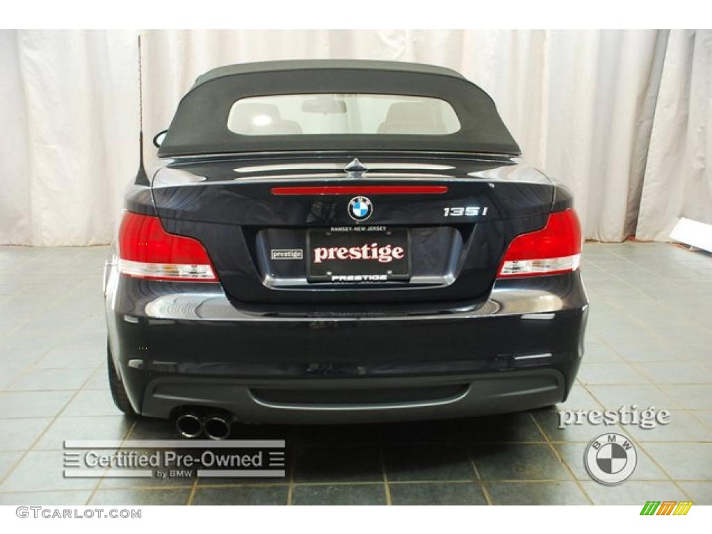 2008 1 Series 135i Convertible - Monaco Blue Metallic / Savanna Beige photo #3