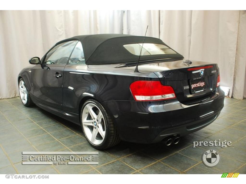 2008 1 Series 135i Convertible - Monaco Blue Metallic / Savanna Beige photo #4