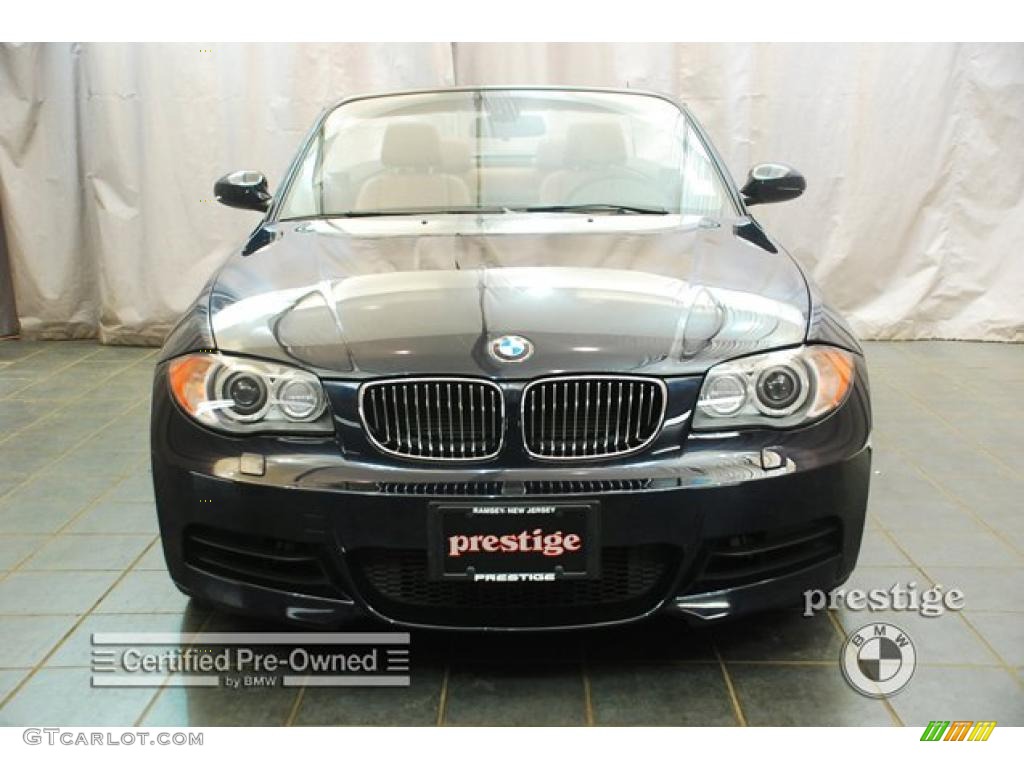 2008 1 Series 135i Convertible - Monaco Blue Metallic / Savanna Beige photo #7