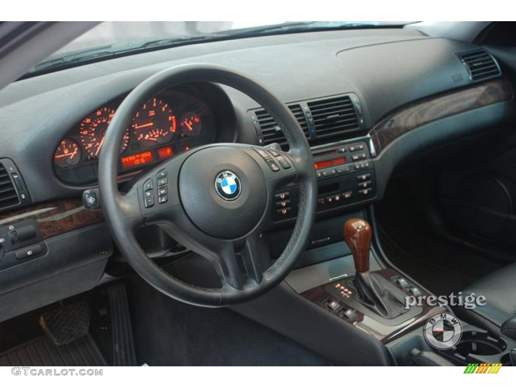 2000 3 Series 323i Coupe - Jet Black / Black photo #15