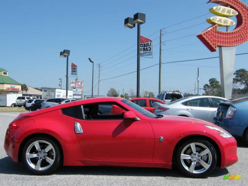 2009 370Z Coupe - Solid Red / Black Leather photo #6