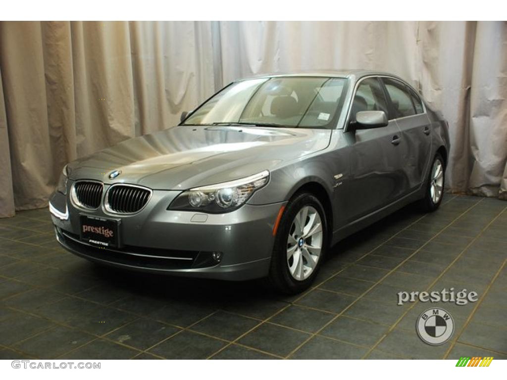 2010 5 Series 535i xDrive Sedan - Space Grey Metallic / Black photo #1