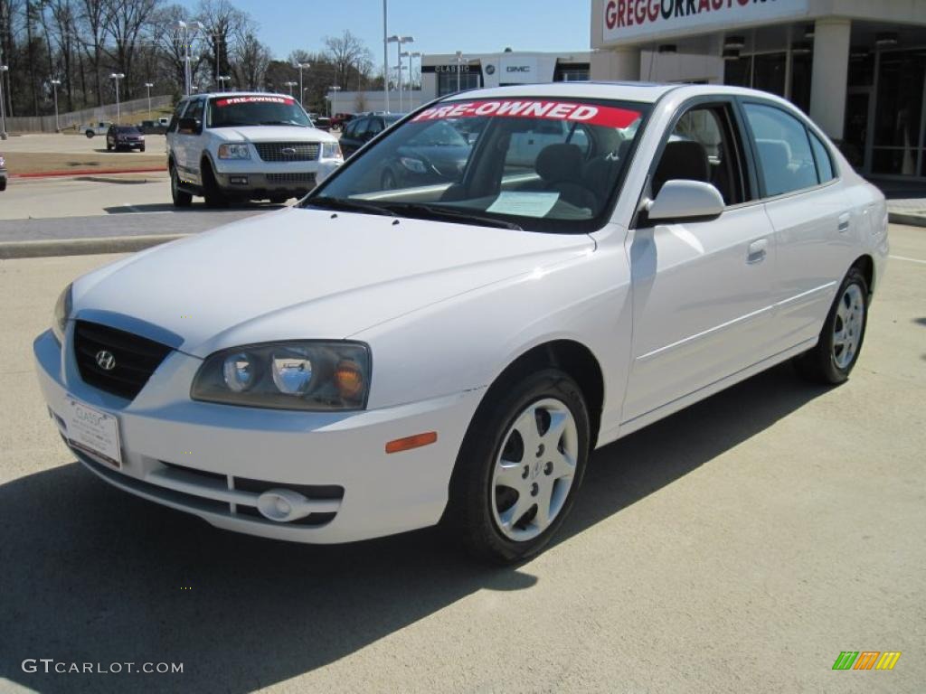 2006 Elantra GLS Sedan - Nordic White / Gray photo #1