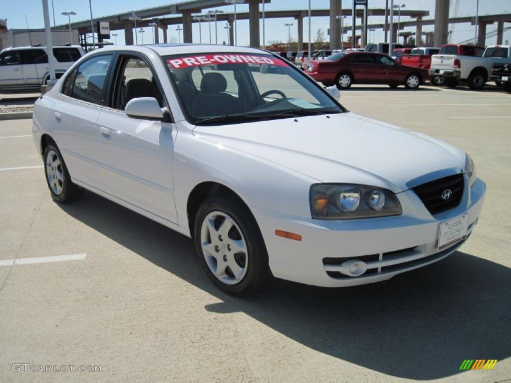 2006 Elantra GLS Sedan - Nordic White / Gray photo #2