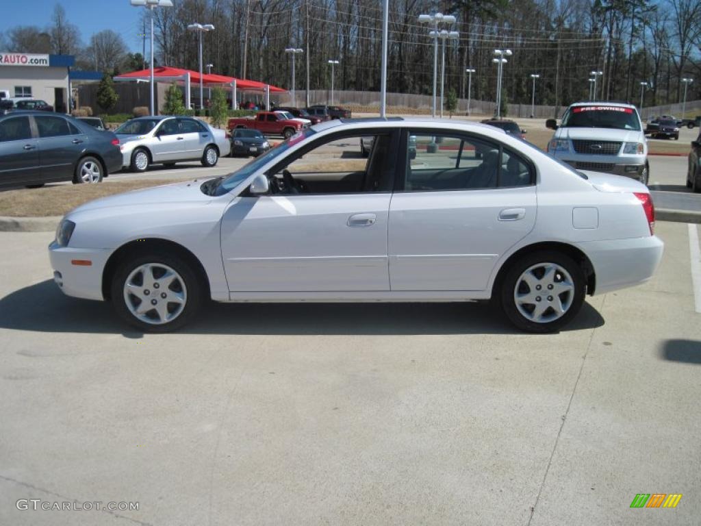 2006 Elantra GLS Sedan - Nordic White / Gray photo #3