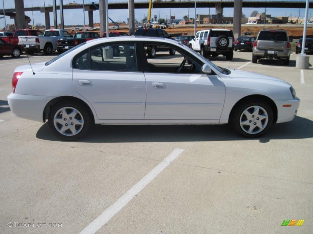 2006 Elantra GLS Sedan - Nordic White / Gray photo #4