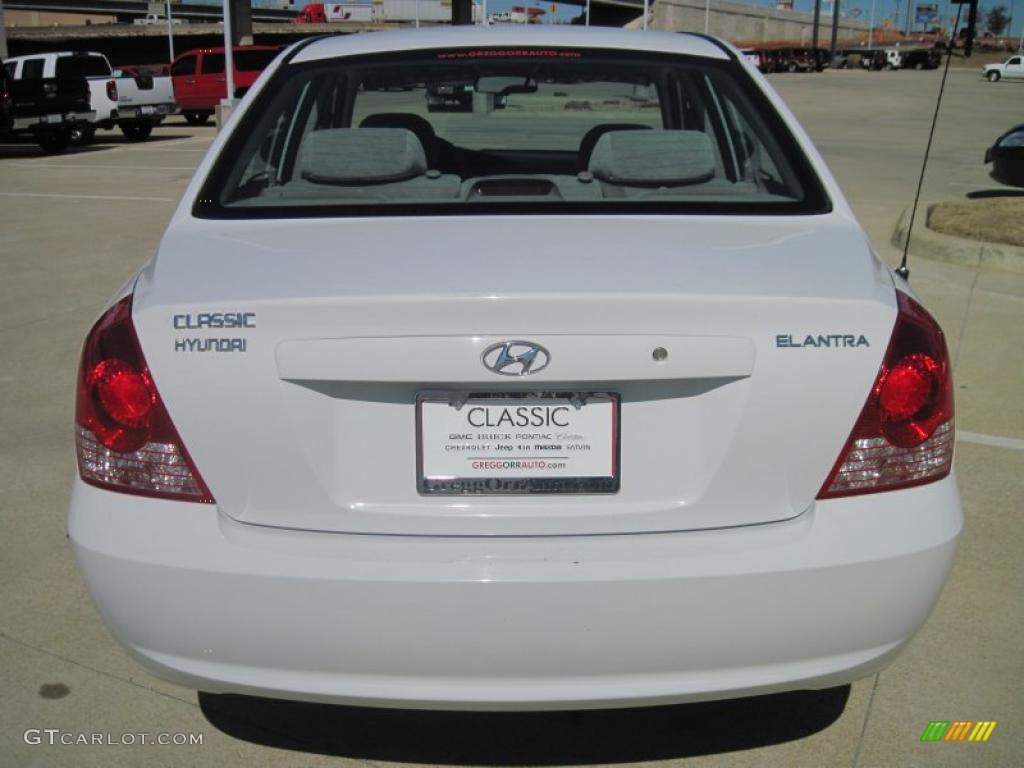 2006 Elantra GLS Sedan - Nordic White / Gray photo #6