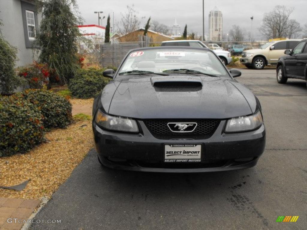 2002 Mustang GT Convertible - True Blue Metallic / Medium Graphite photo #3