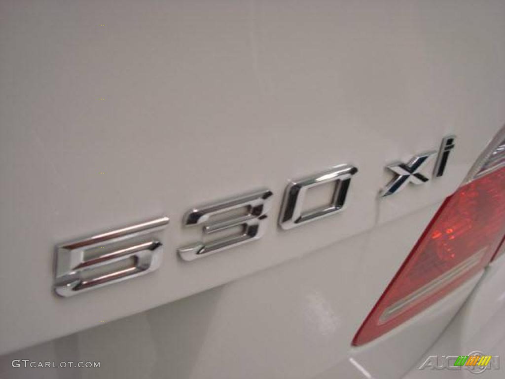 2007 5 Series 530xi Sport Wagon - Alpine White / Black photo #8