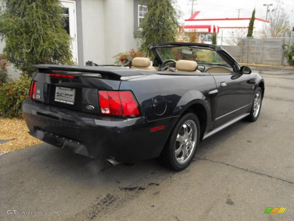 2002 Mustang GT Convertible - True Blue Metallic / Medium Graphite photo #7