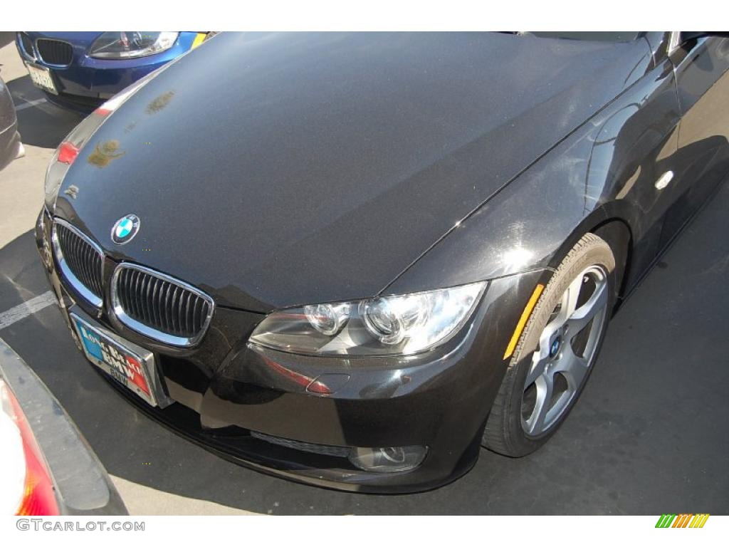 2007 3 Series 328i Coupe - Jet Black / Black photo #4