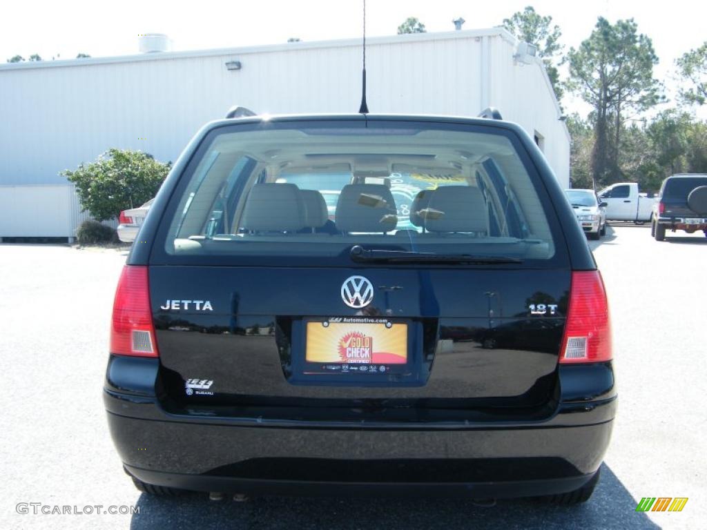 2002 Jetta GLS 1.8T Wagon - Black / Beige photo #4