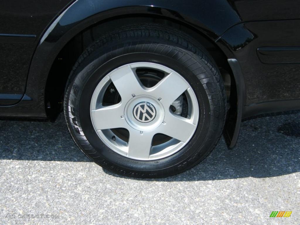 2002 Jetta GLS 1.8T Wagon - Black / Beige photo #11