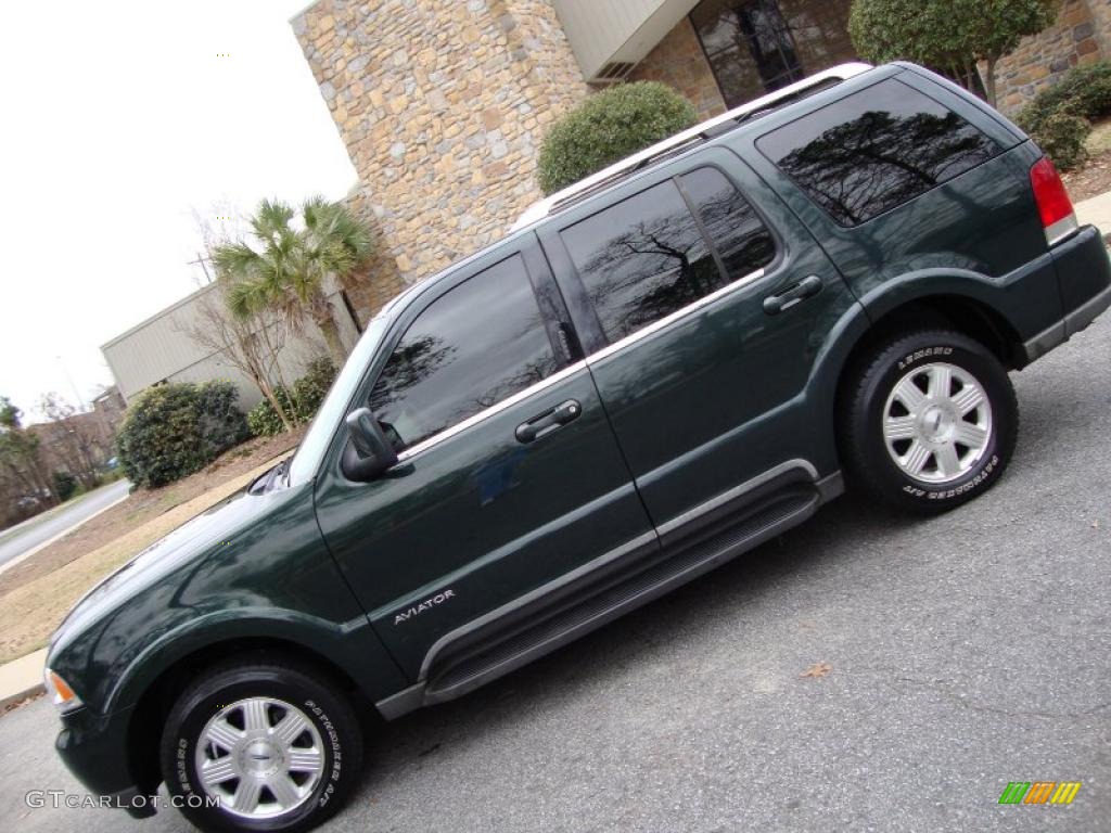 2003 Aviator Luxury AWD - Aspen Green Metallic / Light Parchment photo #1