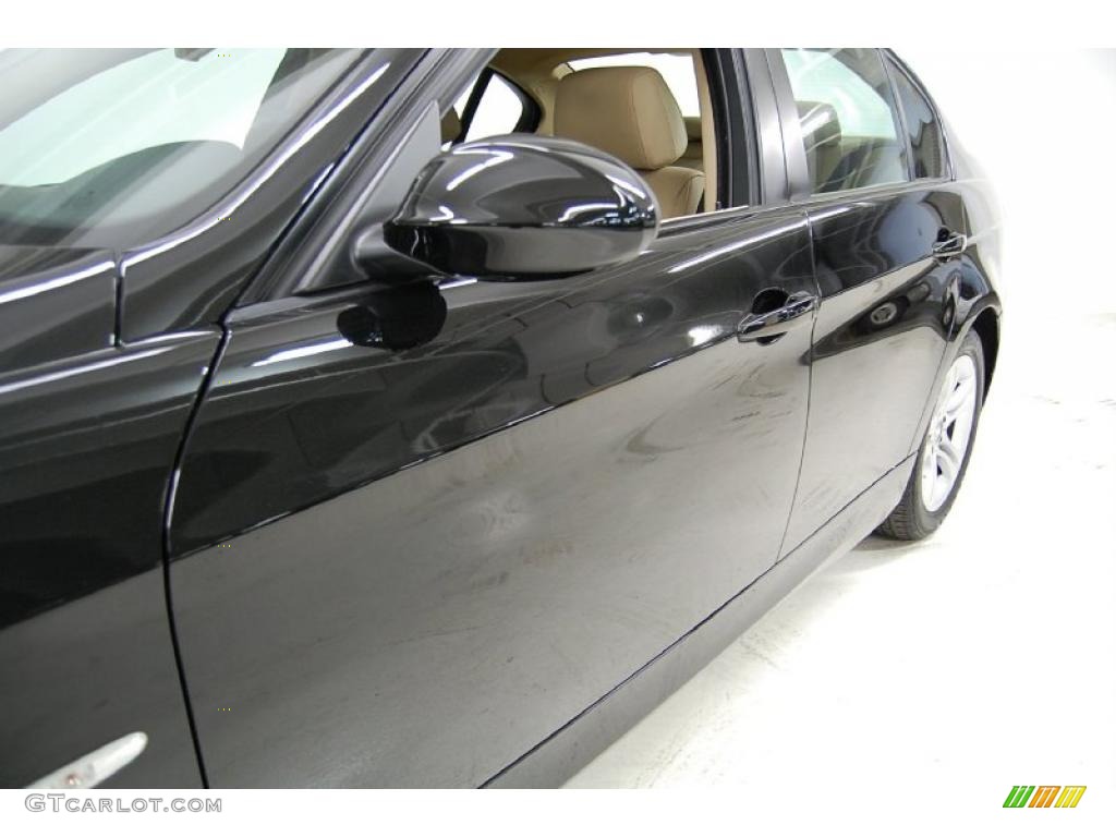 2008 3 Series 328i Sedan - Black Sapphire Metallic / Beige photo #13