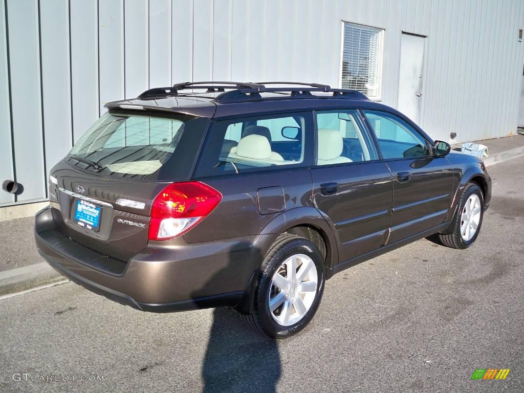 2008 Outback 2.5i Wagon - Deep Bronze Metallic / Warm Ivory photo #3