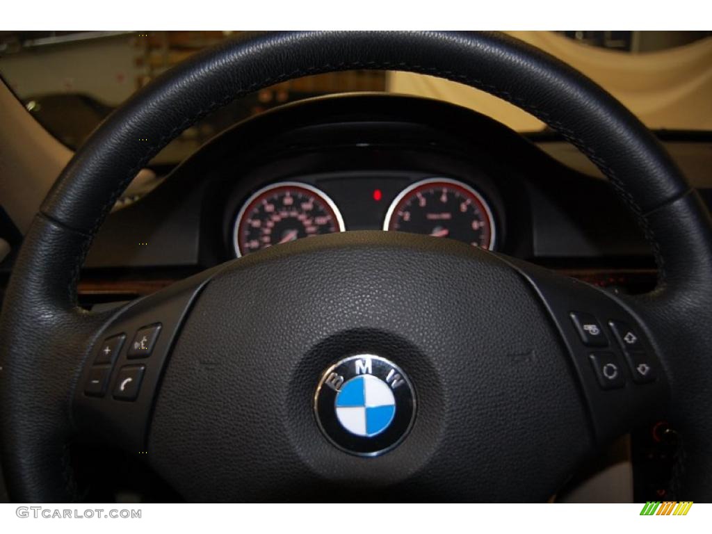 2008 3 Series 328i Sedan - Black Sapphire Metallic / Beige photo #31