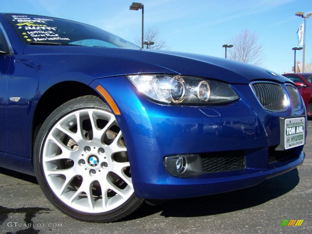 2007 3 Series 328xi Coupe - Montego Blue Metallic / Terra/Black Dakota Leather photo #3