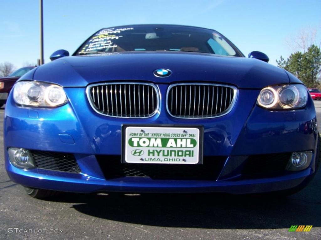 2007 3 Series 328xi Coupe - Montego Blue Metallic / Terra/Black Dakota Leather photo #4