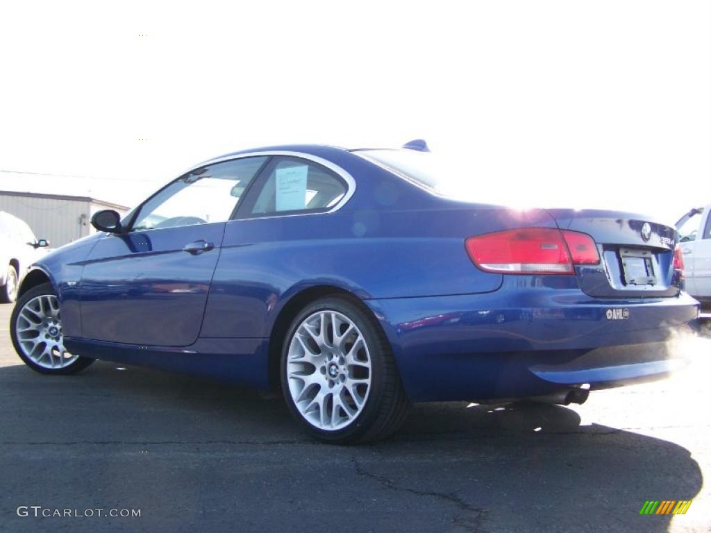 2007 3 Series 328xi Coupe - Montego Blue Metallic / Terra/Black Dakota Leather photo #6