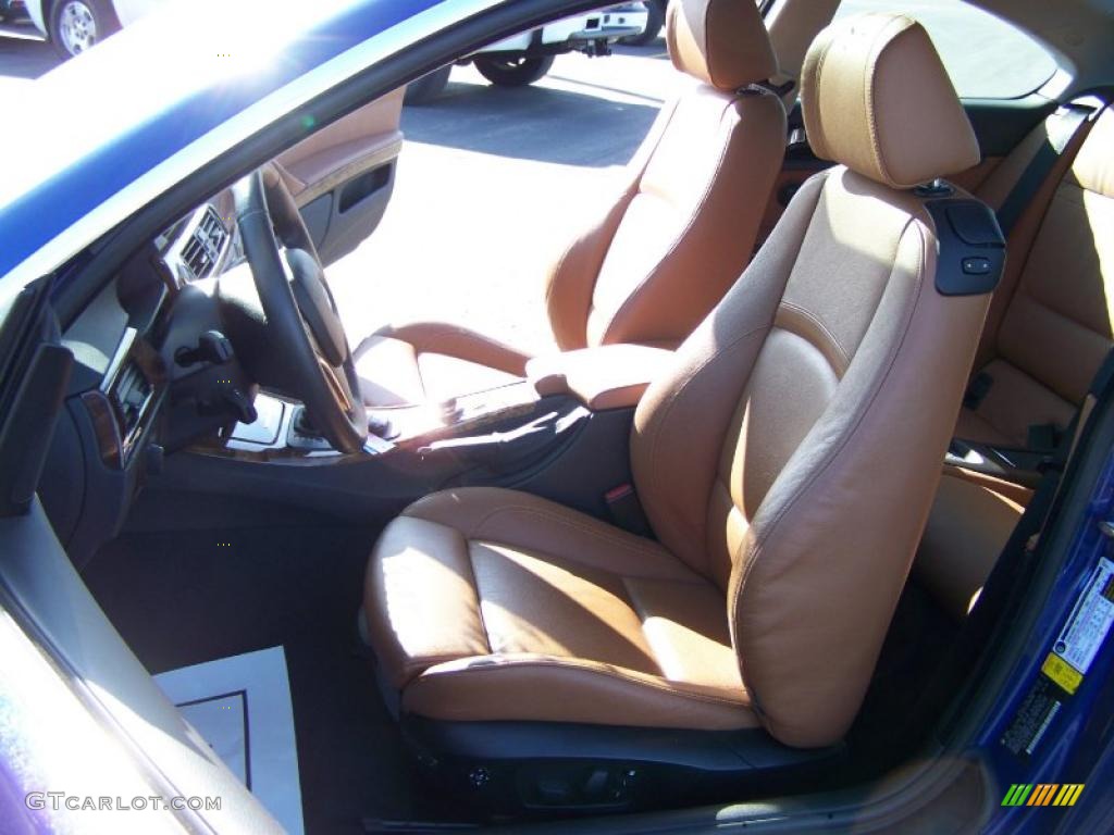 2007 3 Series 328xi Coupe - Montego Blue Metallic / Terra/Black Dakota Leather photo #12
