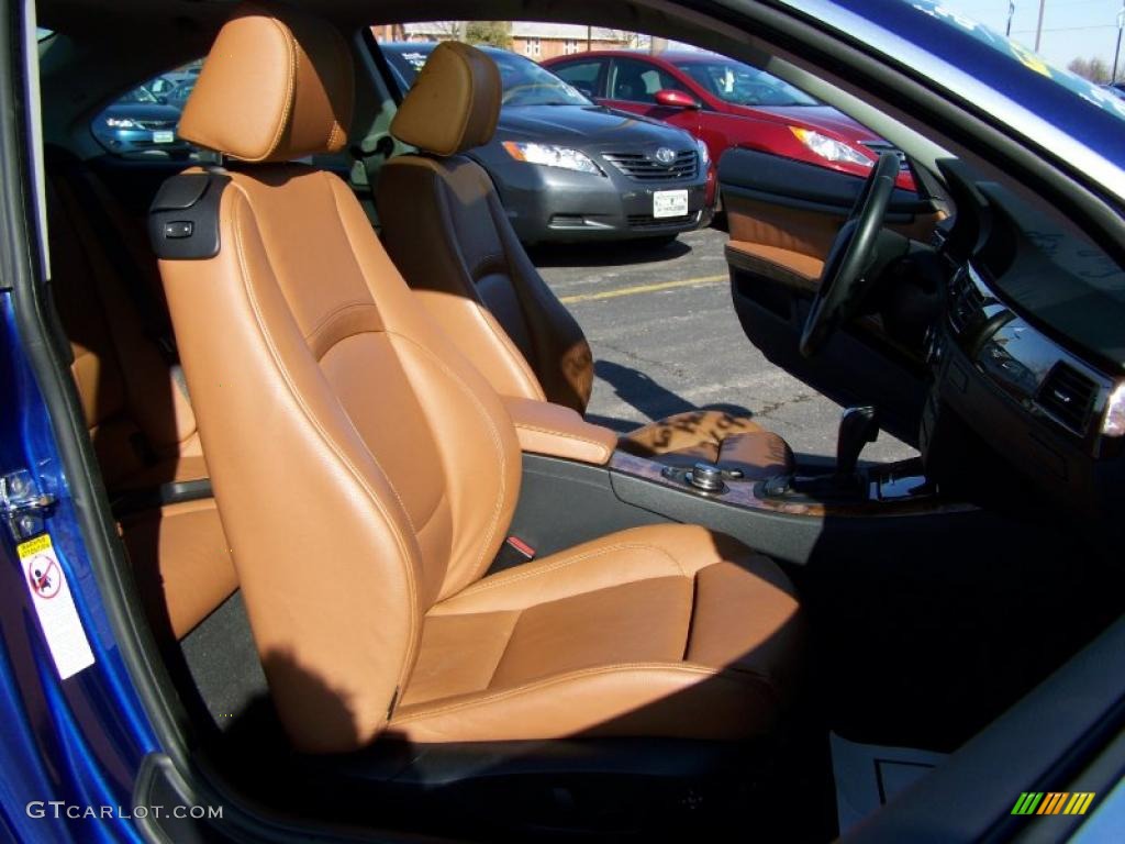 2007 3 Series 328xi Coupe - Montego Blue Metallic / Terra/Black Dakota Leather photo #17