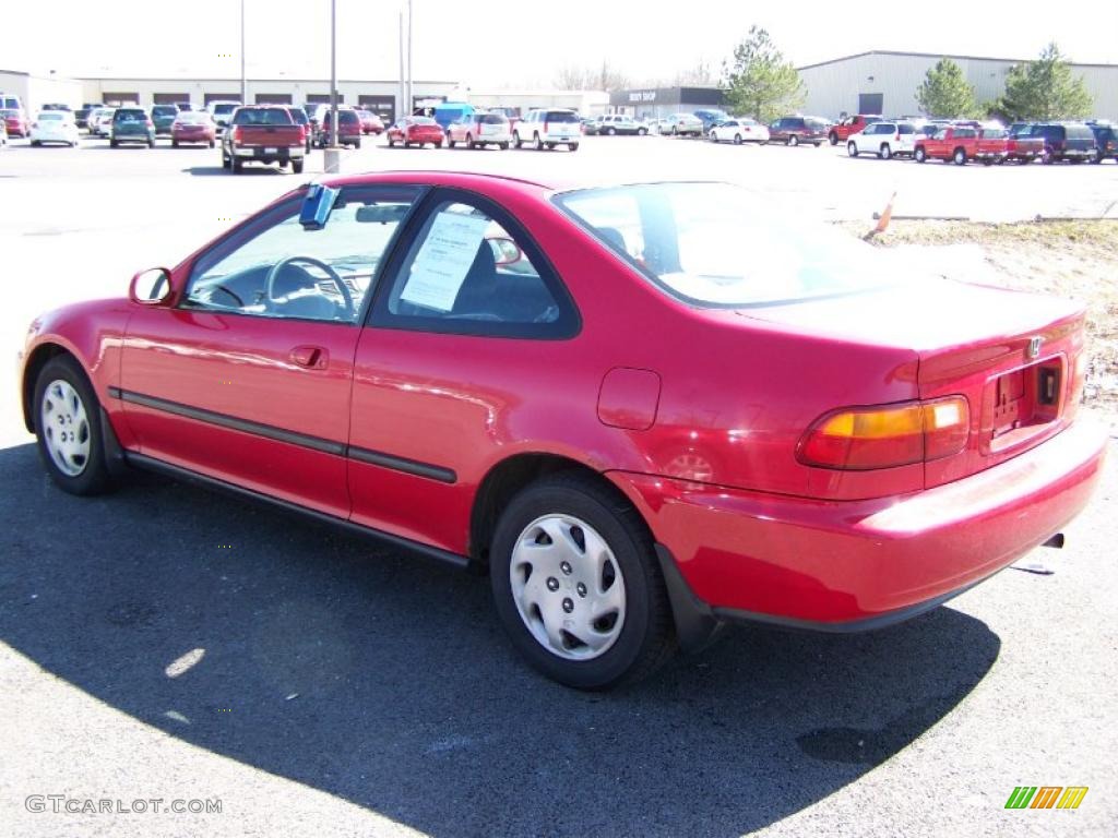 1994 Civic EX Coupe - Milano Red / Black photo #3