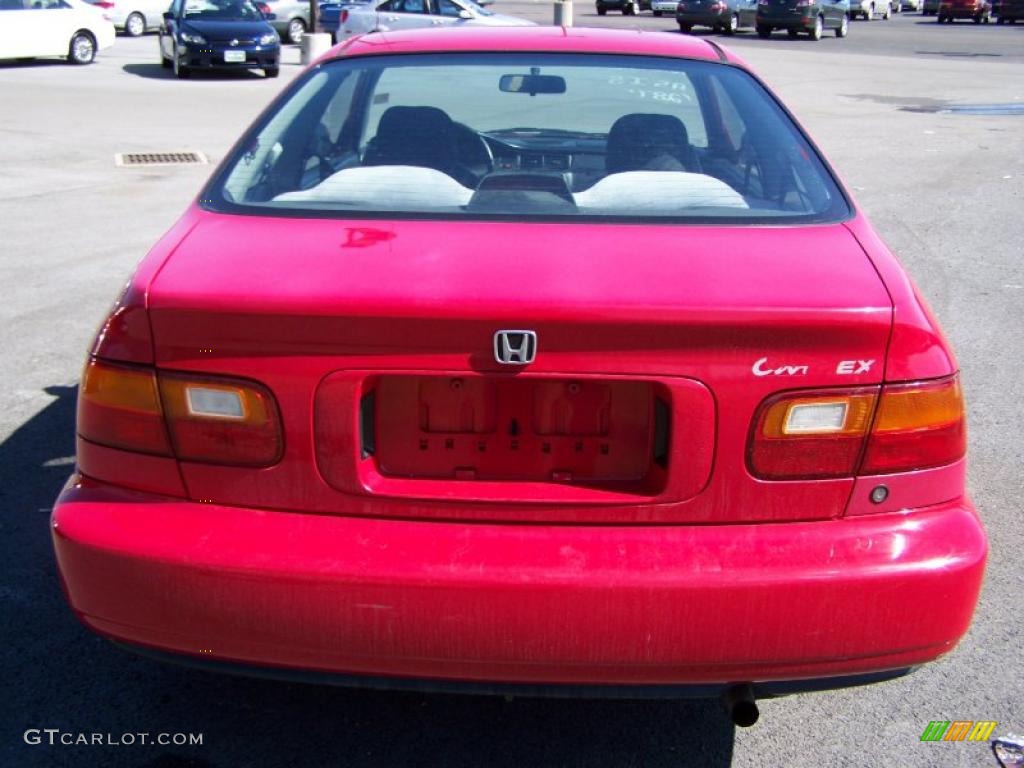 1994 Civic EX Coupe - Milano Red / Black photo #4