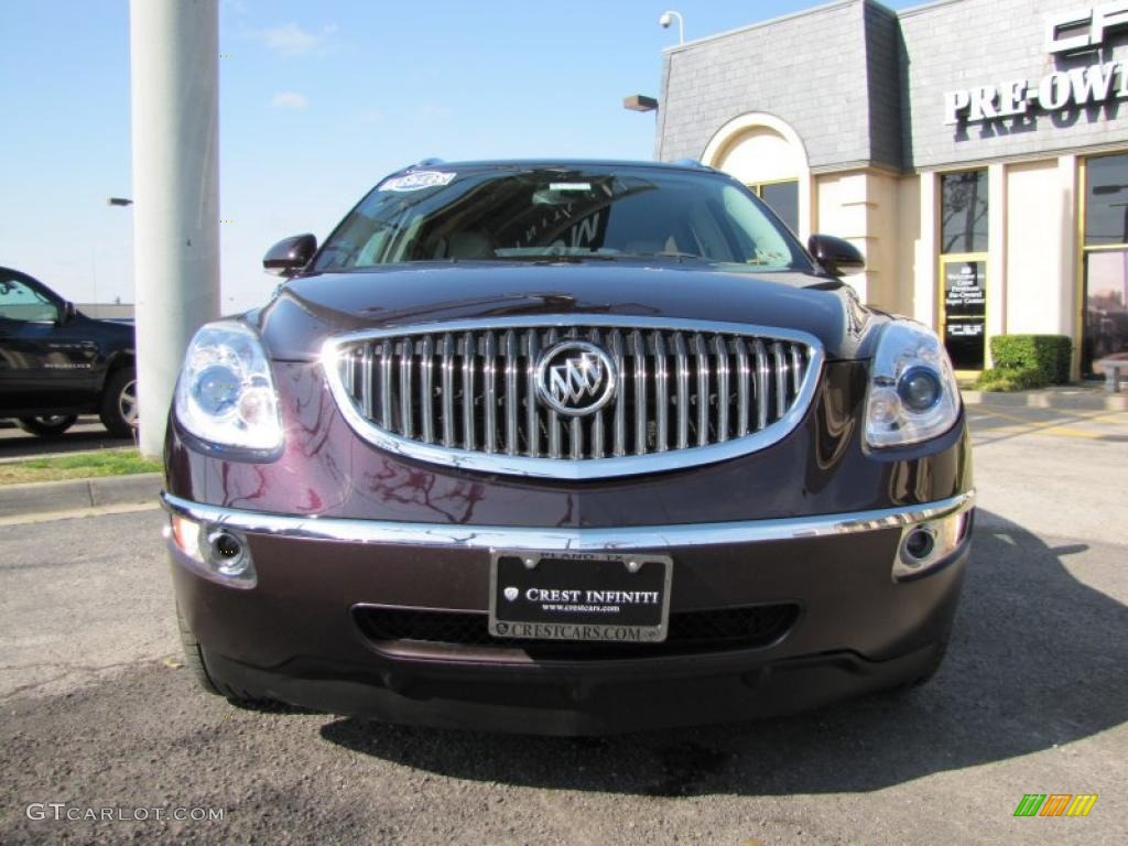 2009 Enclave CXL - Dark Crimson Metallic / Dark Titanium/Titanium photo #2