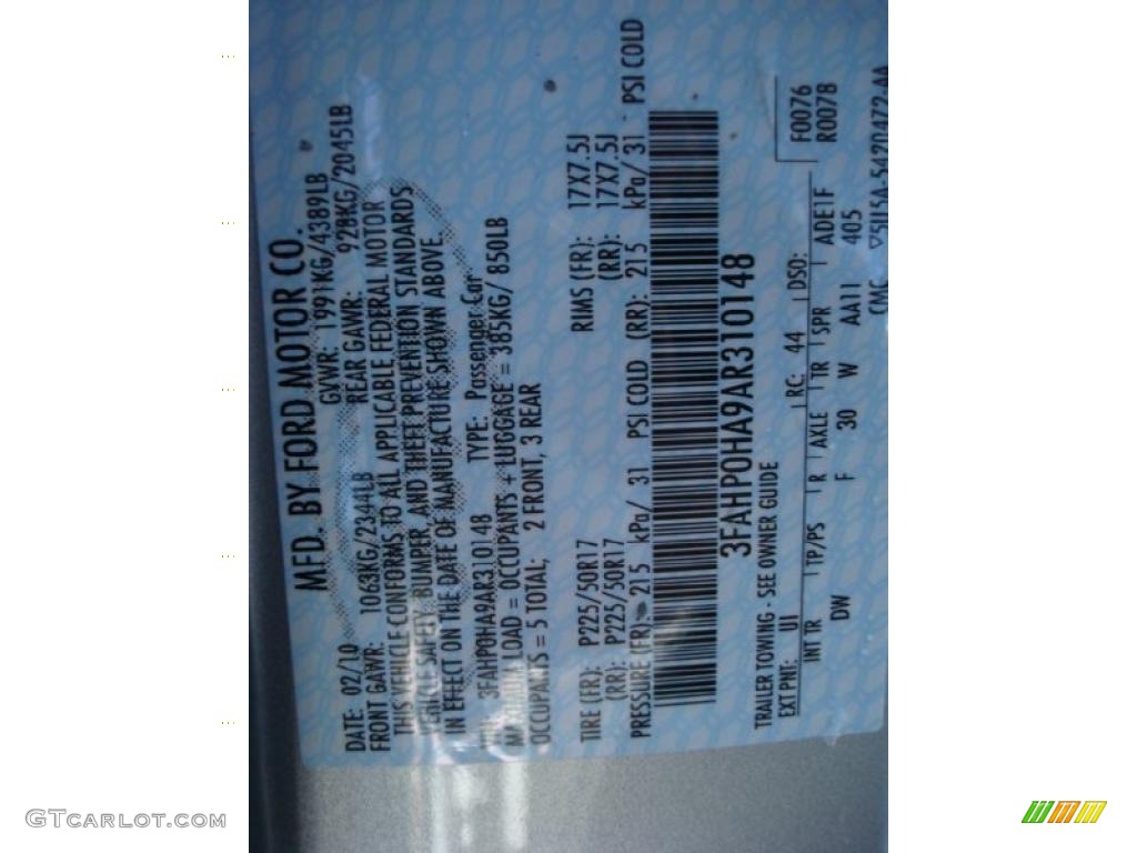 2010 Fusion SE - Brilliant Silver Metallic / Charcoal Black photo #19