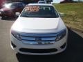 2010 White Platinum Tri-coat Metallic Ford Fusion Hybrid  photo #11