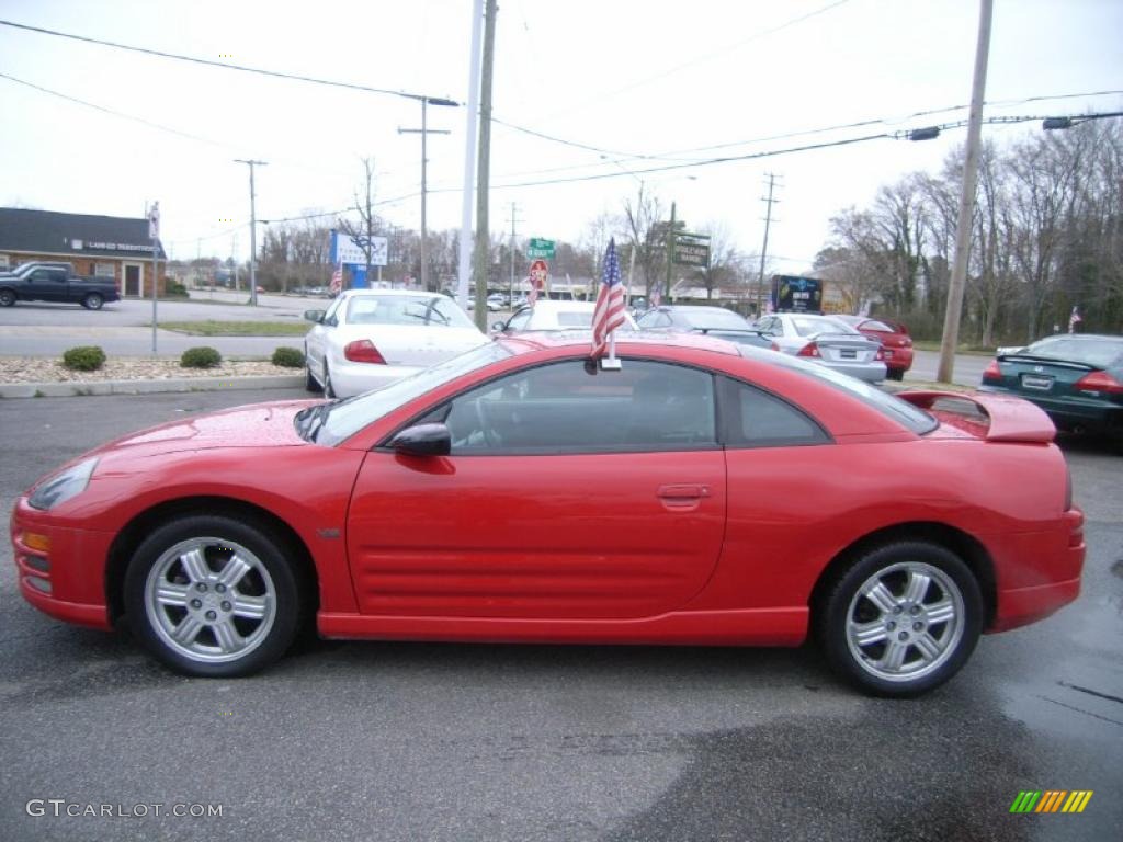 2000 Eclipse GT Coupe - Saronno Red / Black photo #2